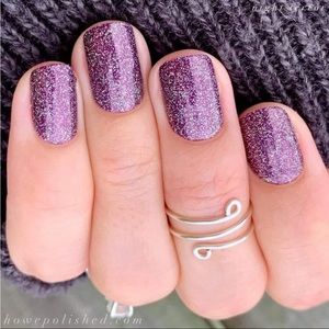 *Retired* Color Street: Night Terror | Halloween Purple Glitter Plum Party